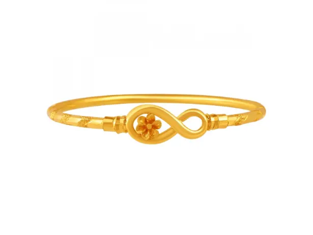 22k Floral Gold Nowa In The Shape Of Infinity Loop