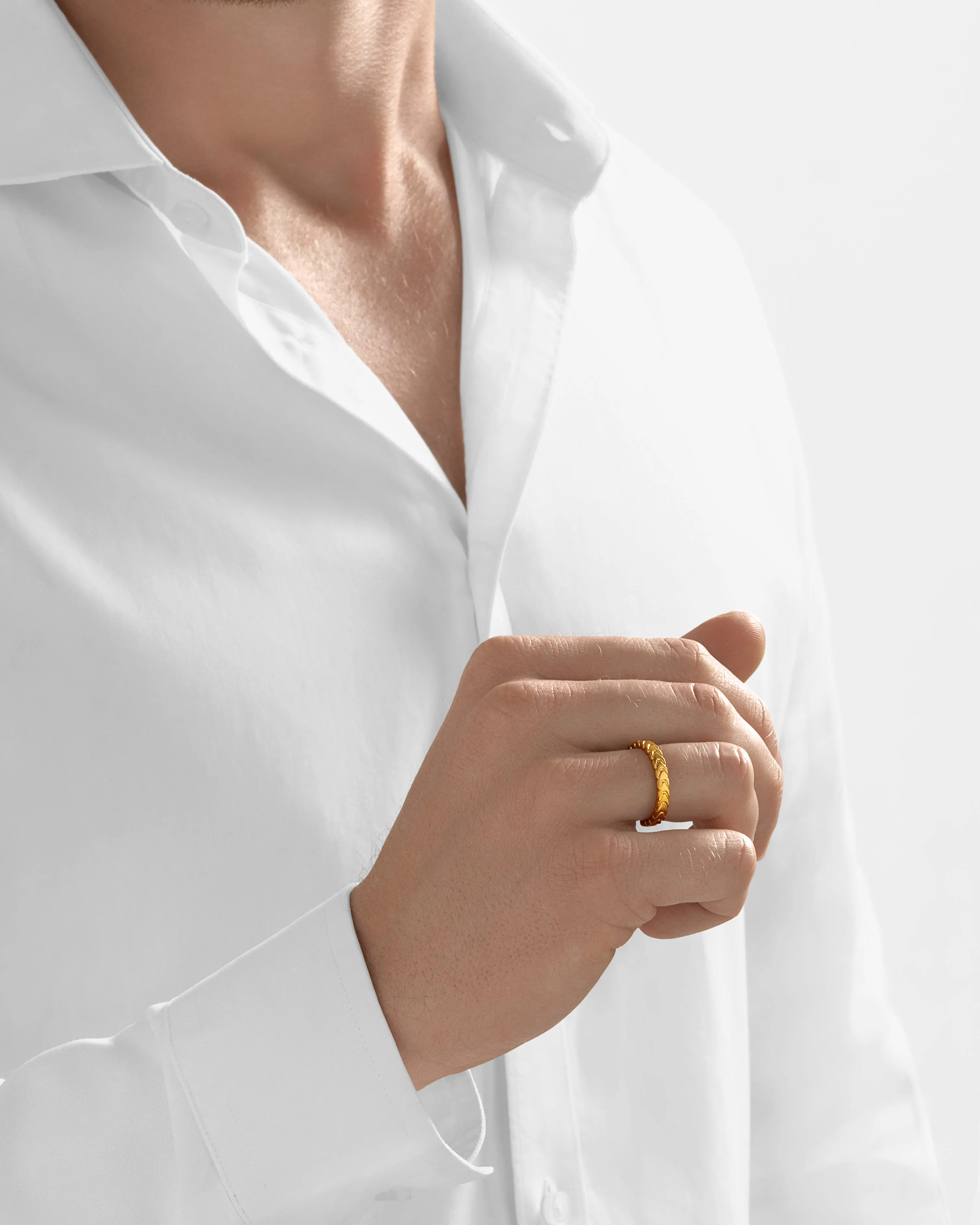 24Kt Gold Serpent Ring