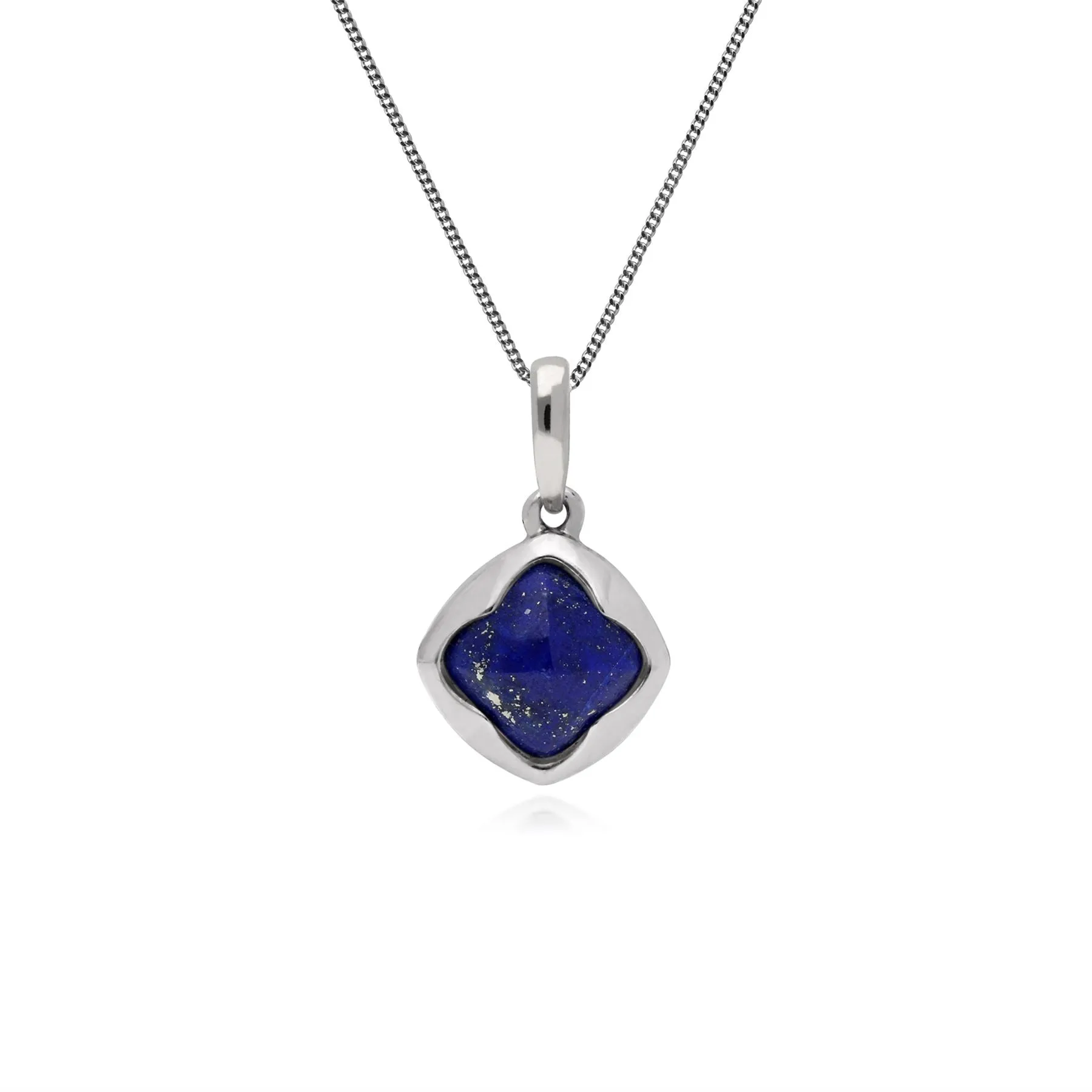 925er Sterlingsilber Lapislazuli 18zoll Halskette
