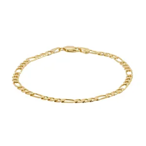 9ct Yellow Gold Figaro Bracelet