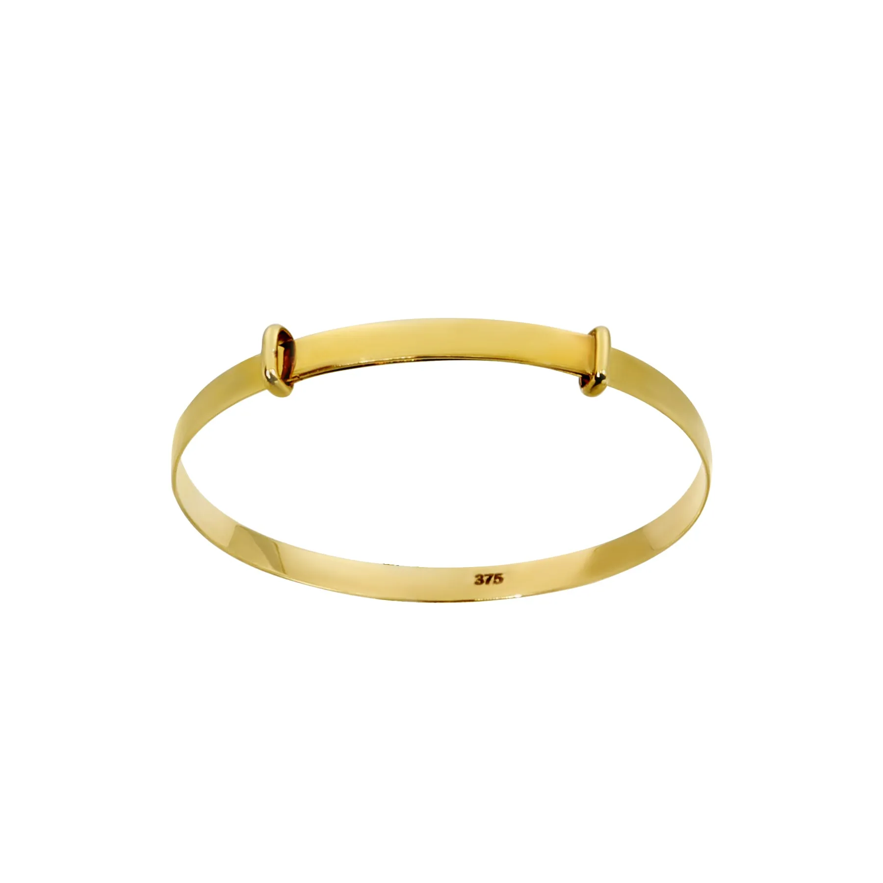 9K Yellow Gold Expandable Baby Bangle - 20711146