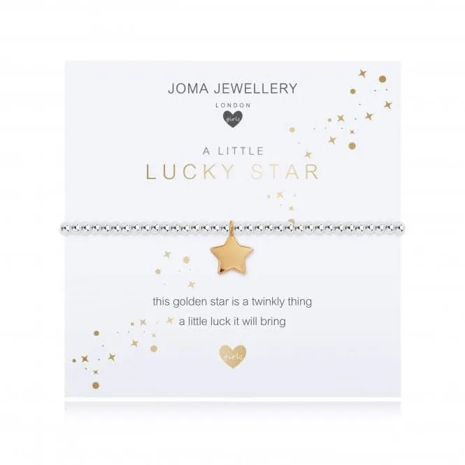 A Little Lucky Star Silver 15.5cm Stretch Bracelet C485