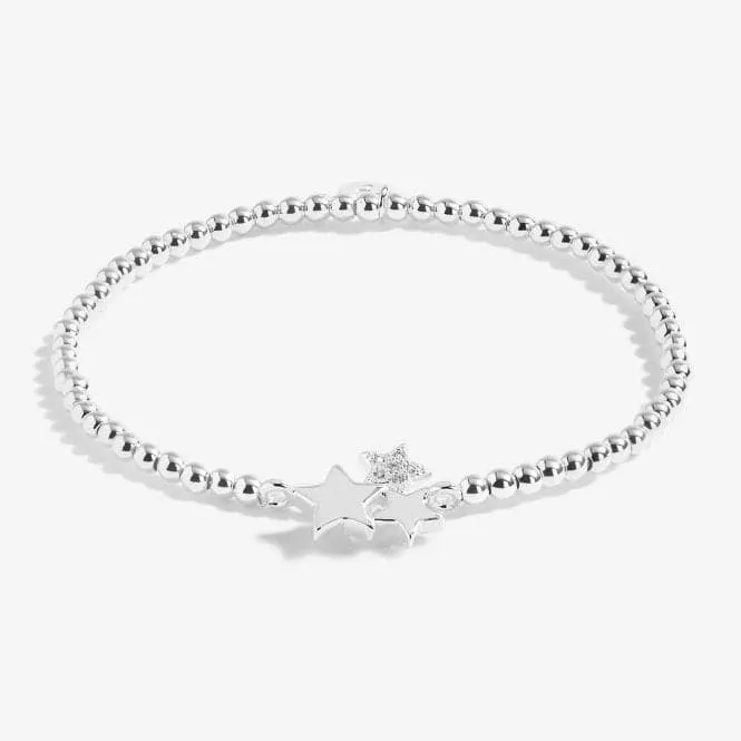A Little The Sky's The Limit Silver 17.5cm Stretch Bracelet 5214