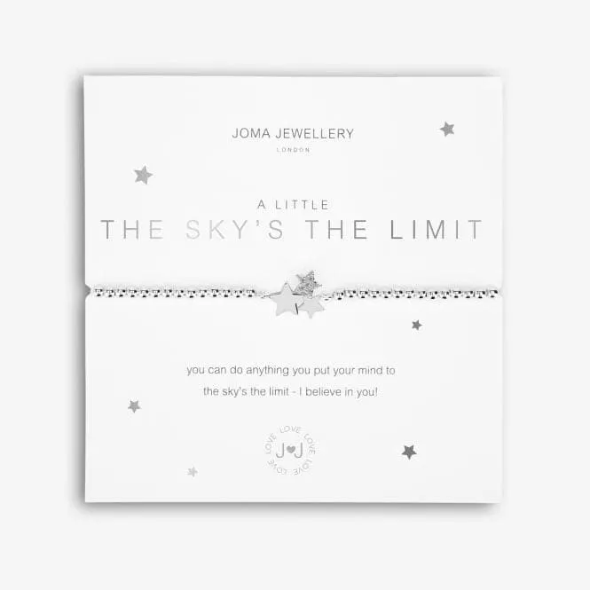 A Little The Sky's The Limit Silver 17.5cm Stretch Bracelet 5214