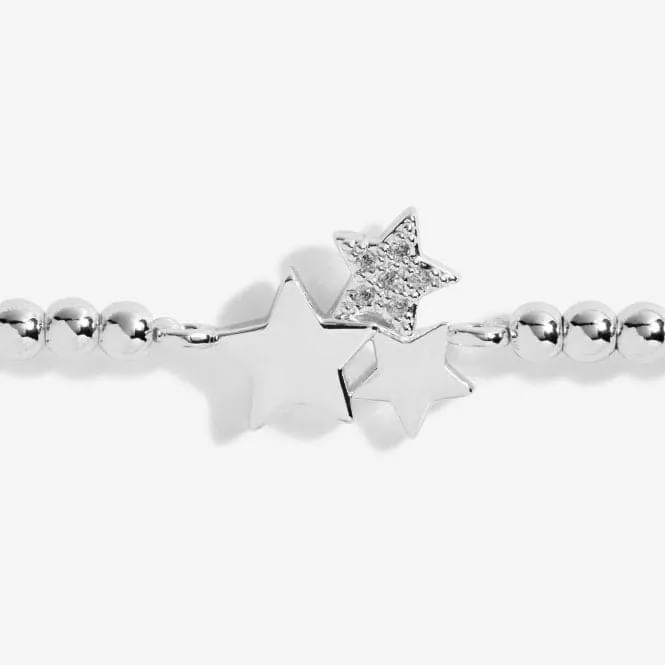 A Little The Sky's The Limit Silver 17.5cm Stretch Bracelet 5214