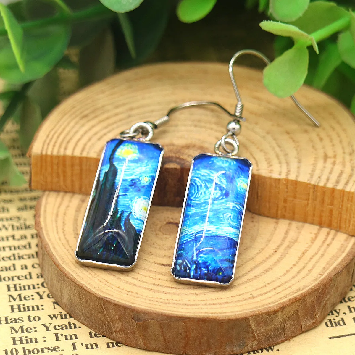 A Starry Night Hook Earrings