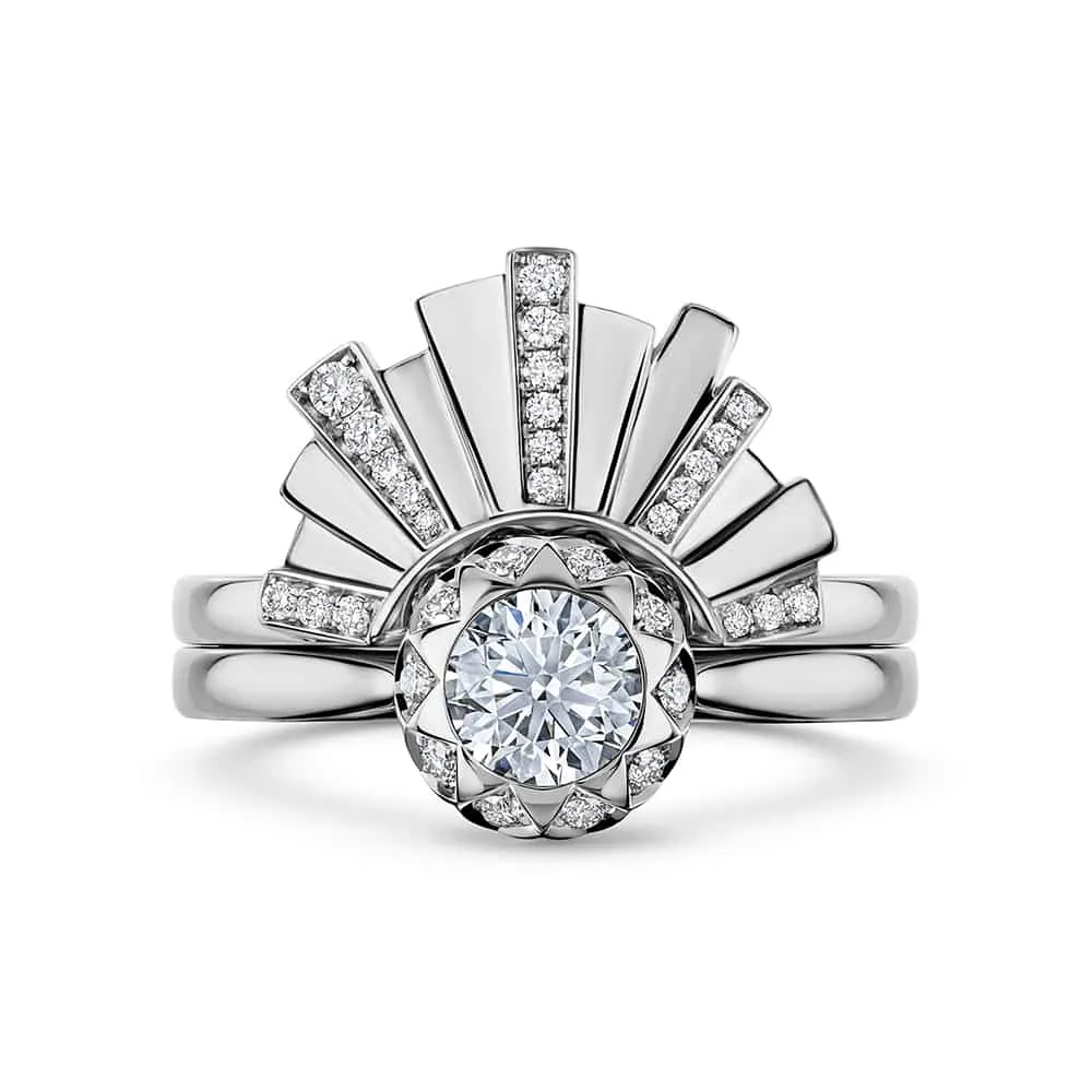 Asteria Diamond Wedding band