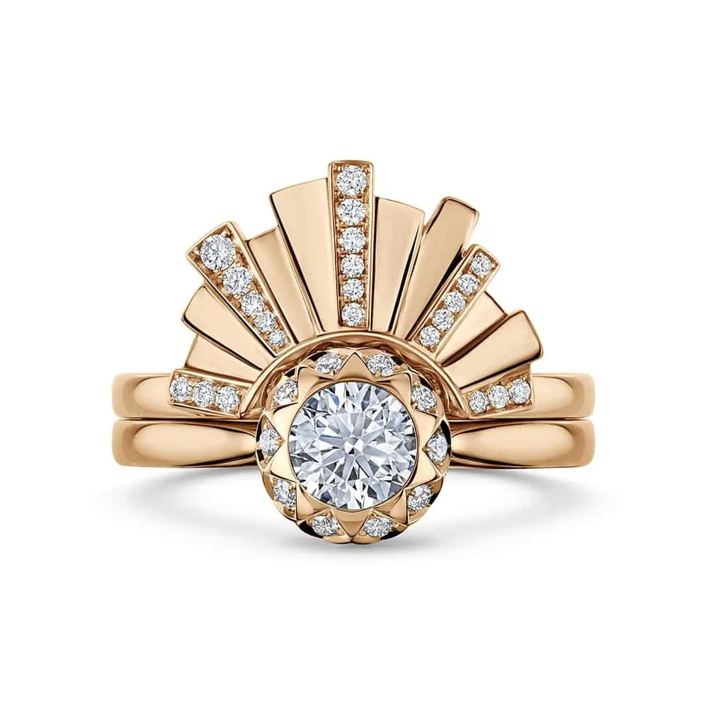 Asteria Diamond Wedding band