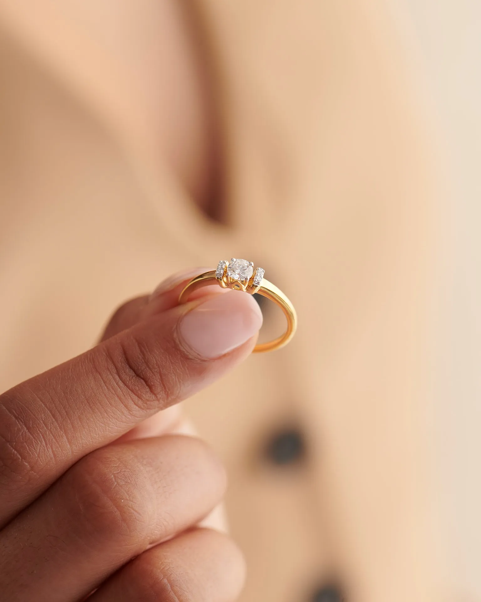 Bar Solitaire Ring