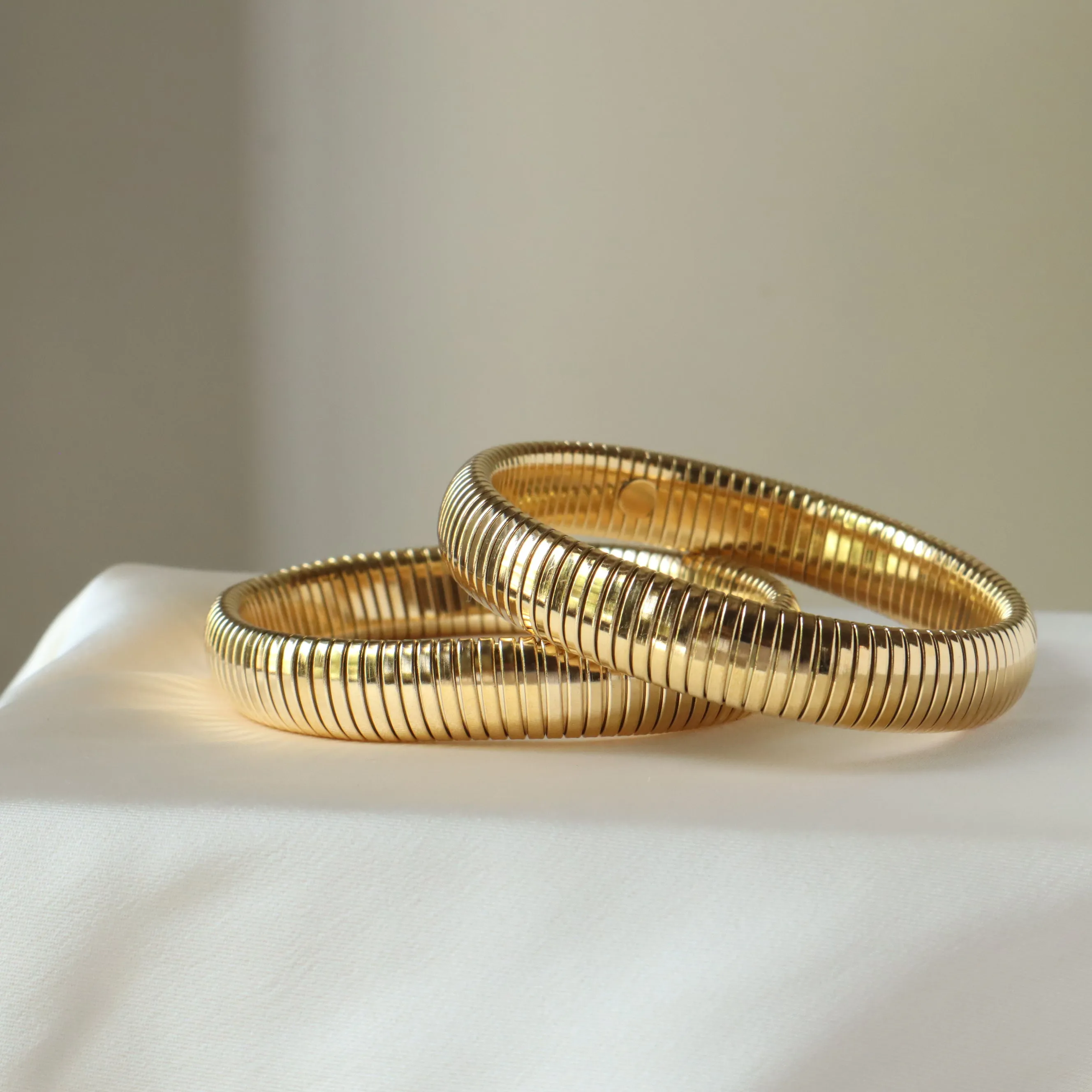 Berlin at Night 18K Gold Plated Bangle