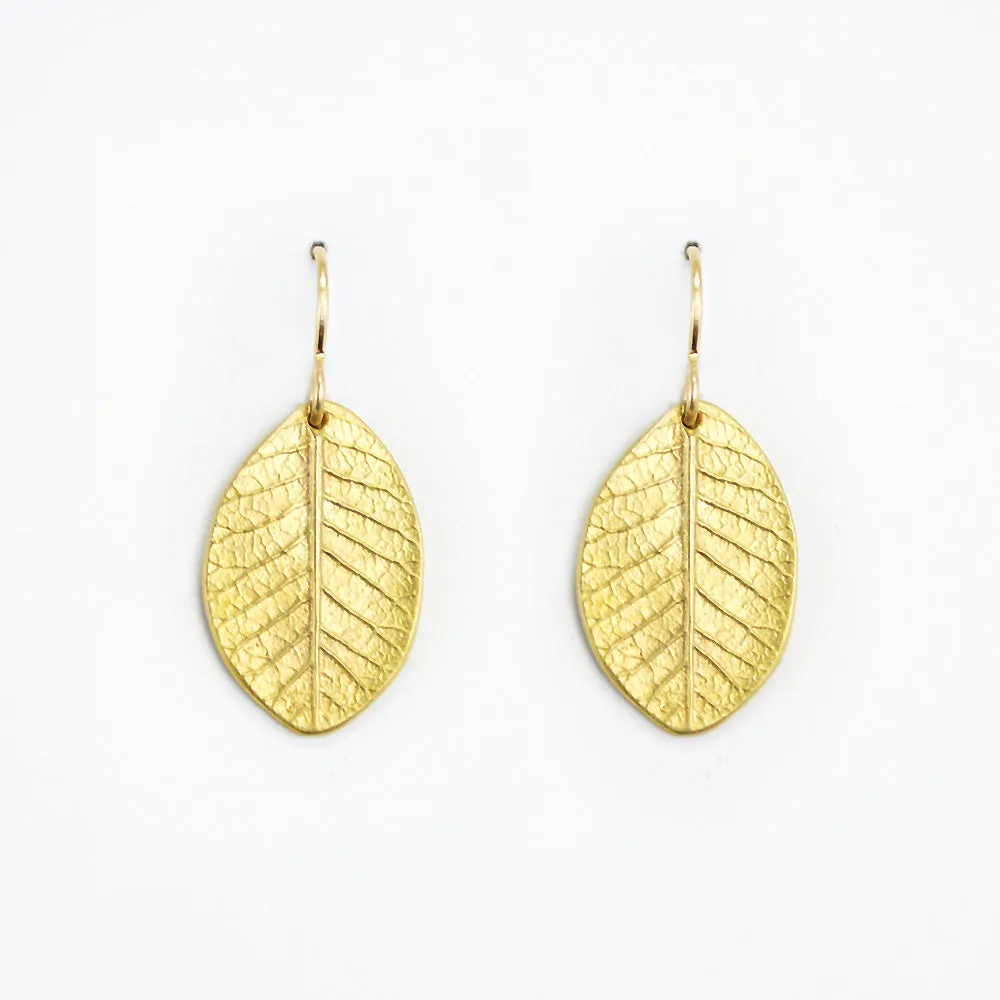 Blueridge Smokebush Leaf Earrings
