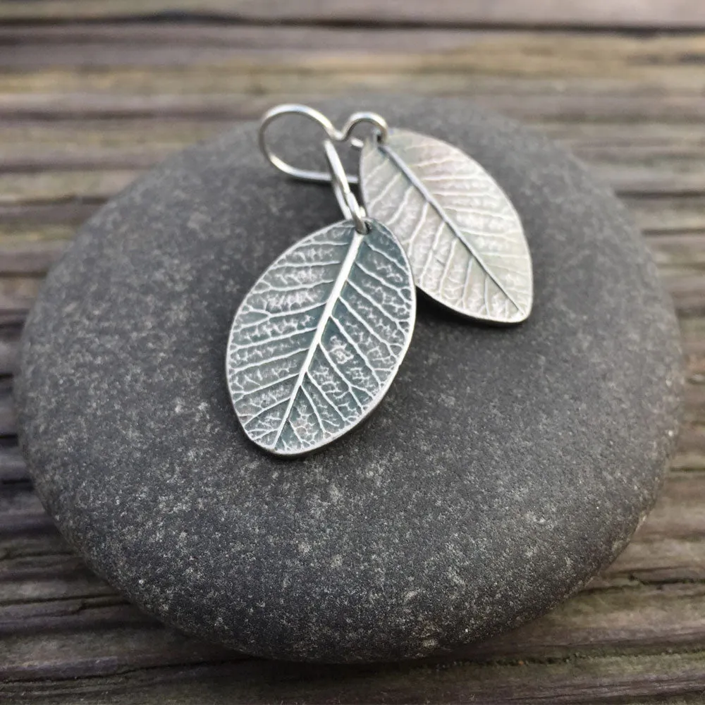 Blueridge Smokebush Leaf Earrings