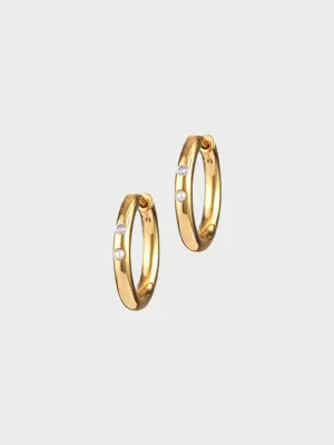 Brigitte Hoops in Gold