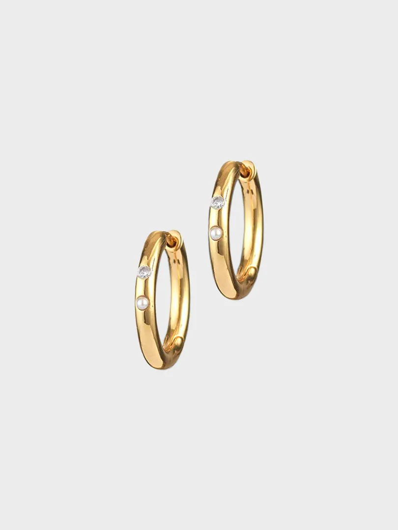 Brigitte Hoops in Gold