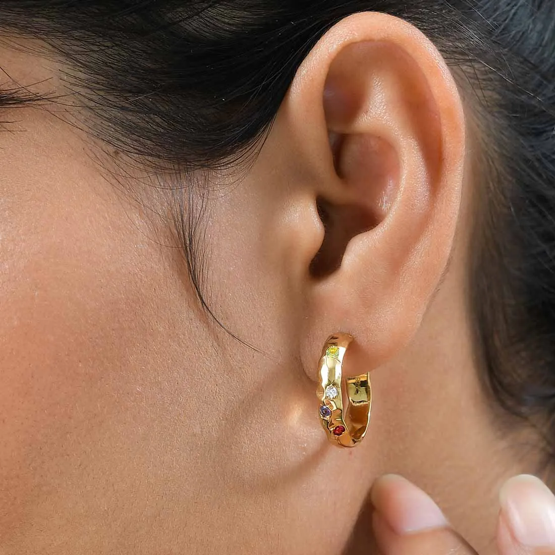 Candy Slim Band Ring   Candy J Hoop Earrings