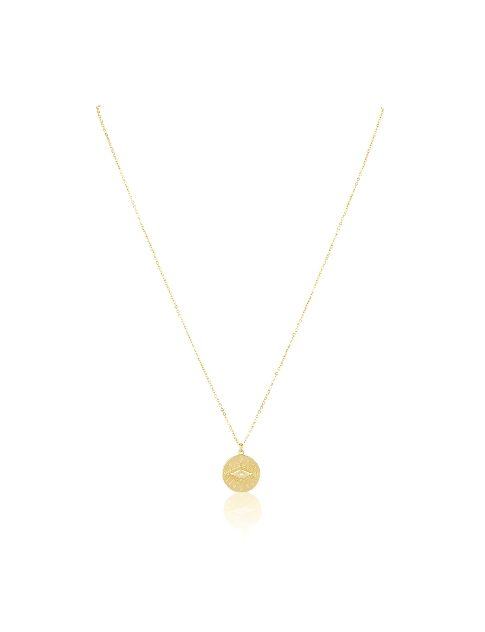 CZ Zion Necklace, Gold Plated
