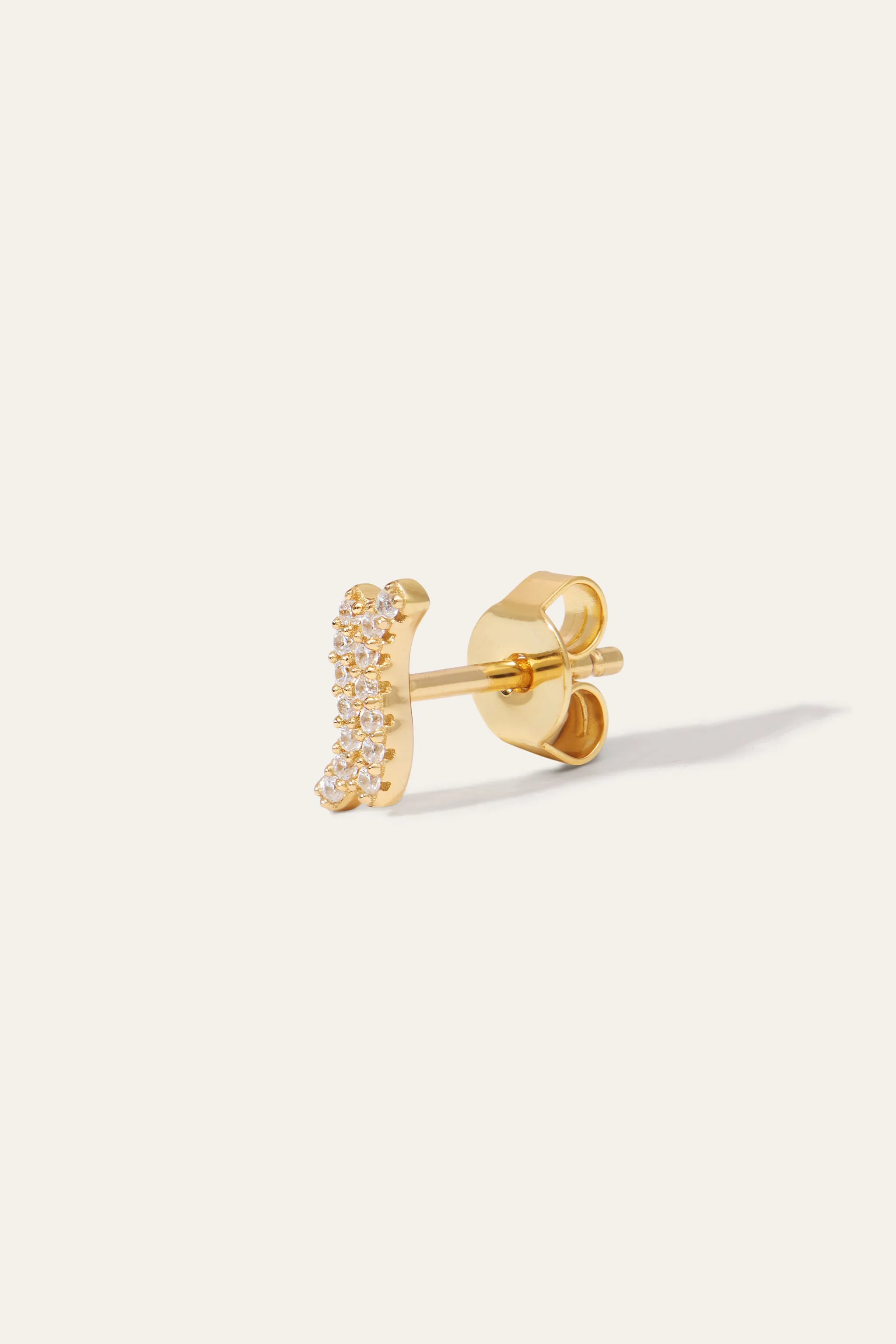 Double Kyma Gold Vermeil Stud Earring