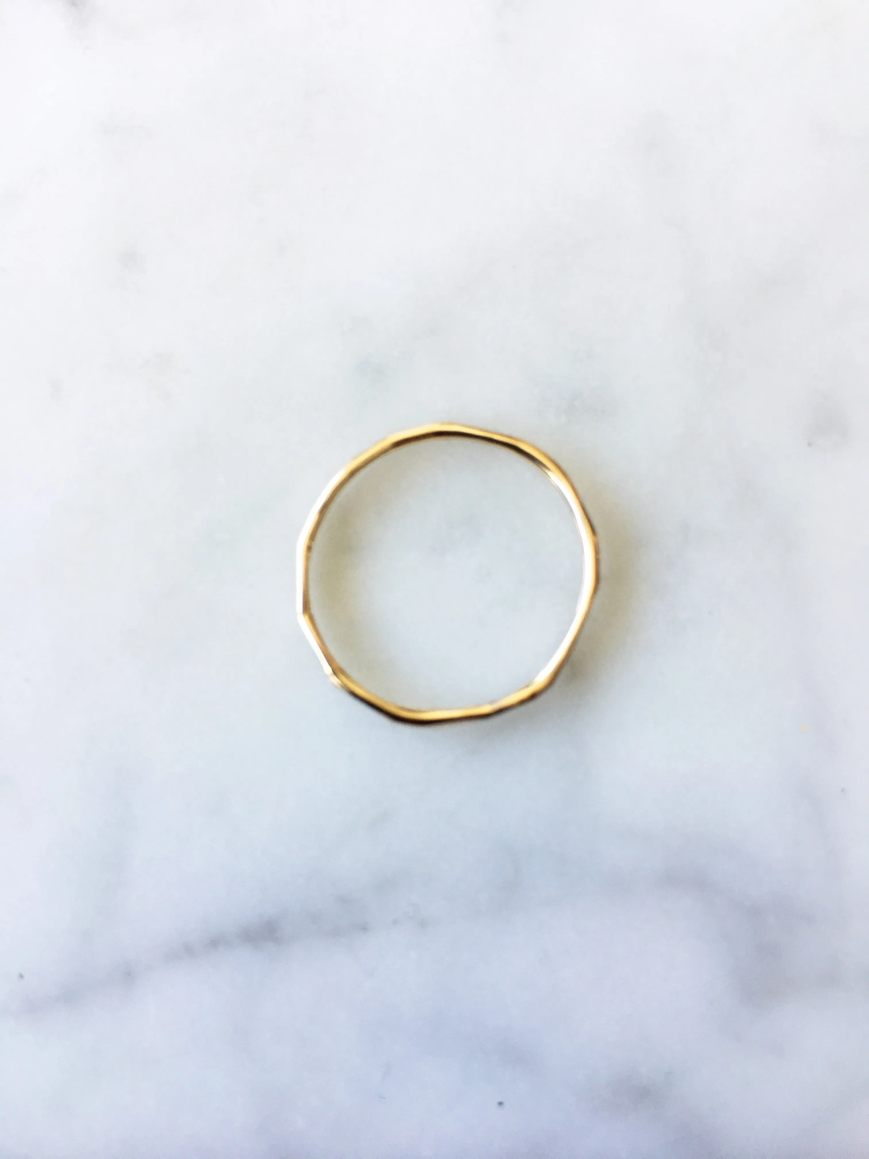 Hammered Knuckle Demi Fine Ring