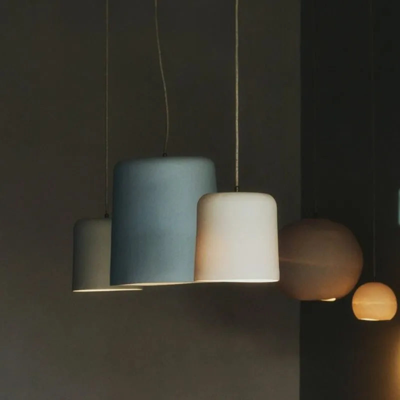 Handmade Wide Cylinder Pendant Light | Assorted Sizes