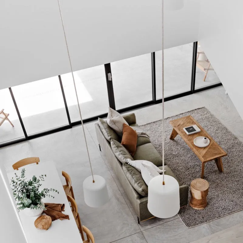 Handmade Wide Cylinder Pendant Light | Assorted Sizes