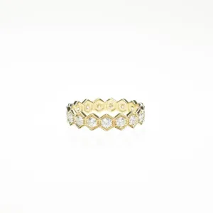 Hexagon Eternity Band