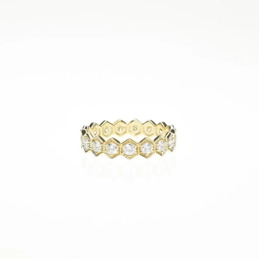 Hexagon Eternity Band