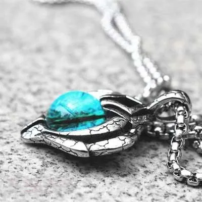 Ice Dragon's Eye Necklace