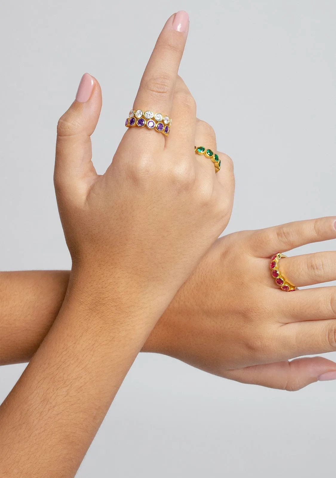 Jade Ruby Ring Gold
