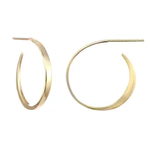 Medium Always Here Gold Hoops