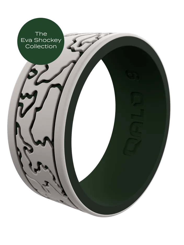 Men's Topographic Silicone Ring