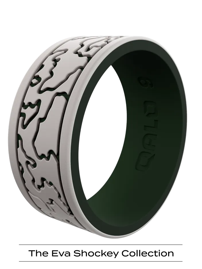 Men's Topographic Silicone Ring