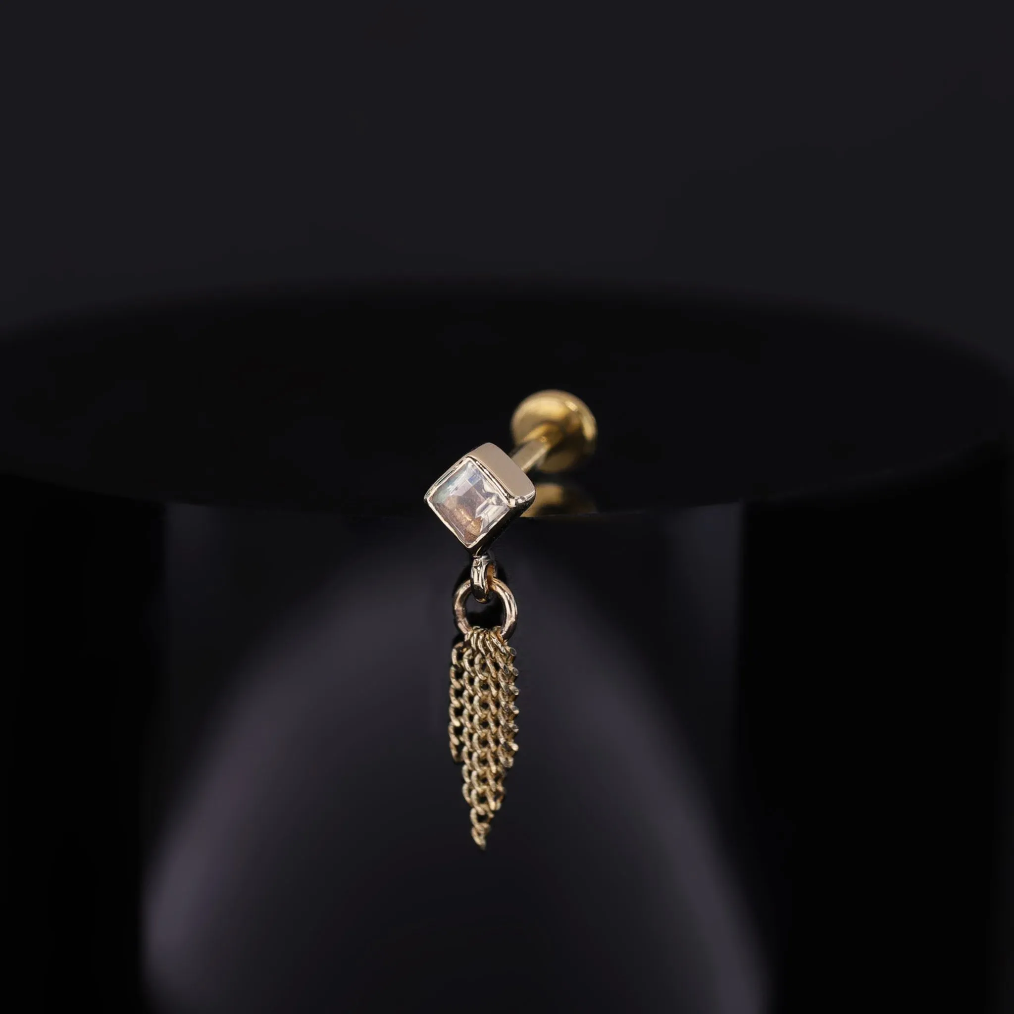 Miel • Rainbow Moonstone 5 C-Chain Tassel