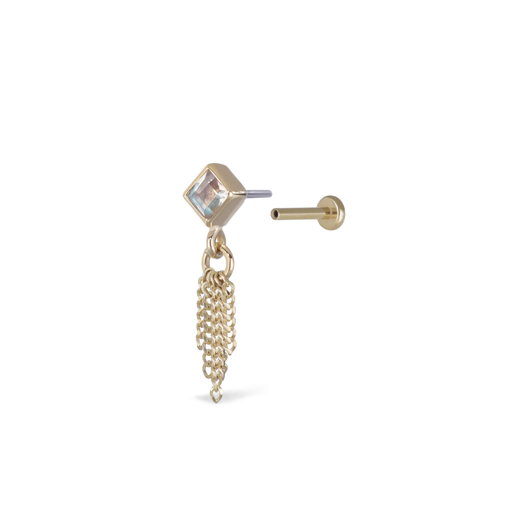 Miel • Rainbow Moonstone 5 C-Chain Tassel