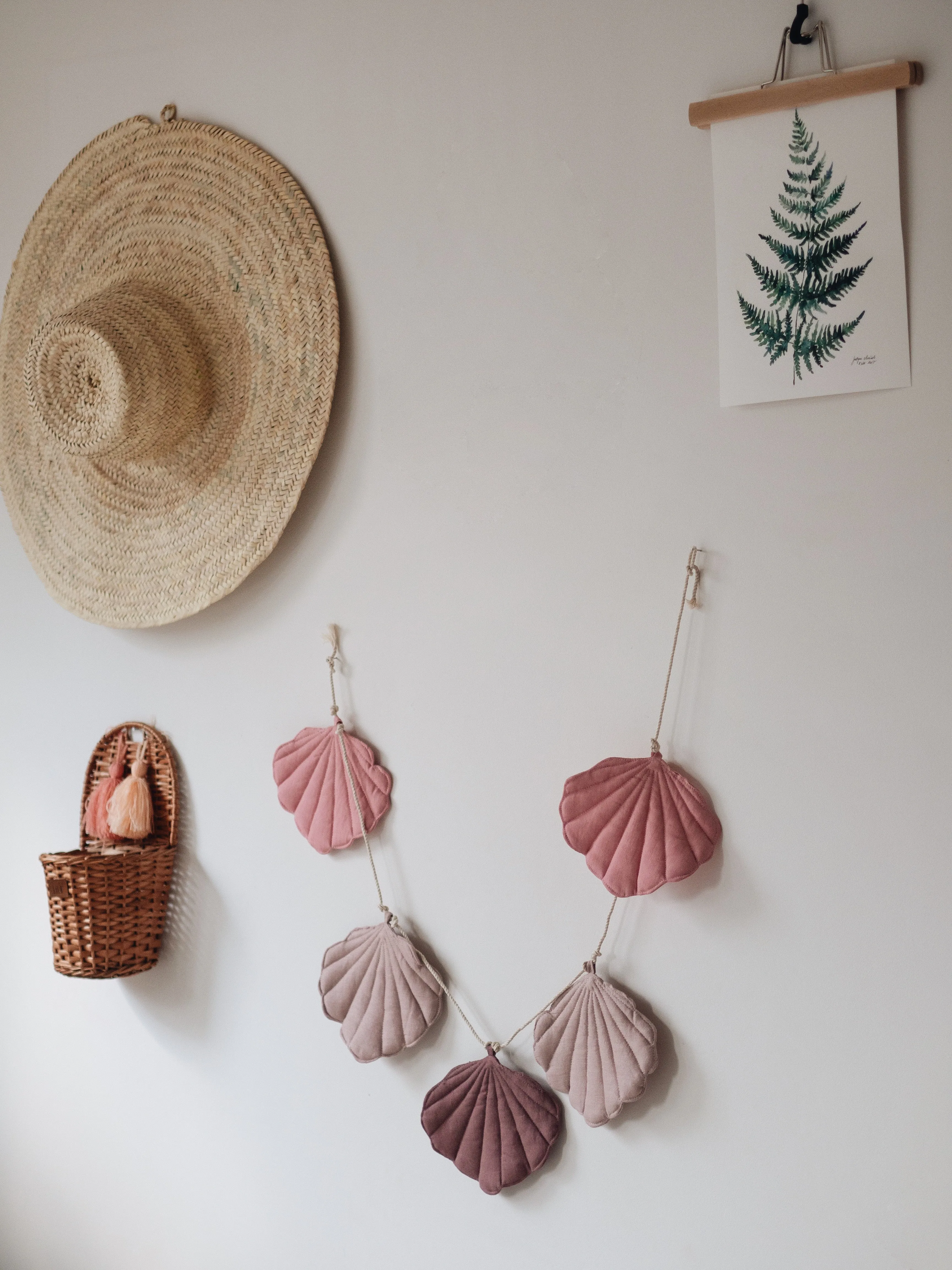 Moi Mili Shell Garland- Pink