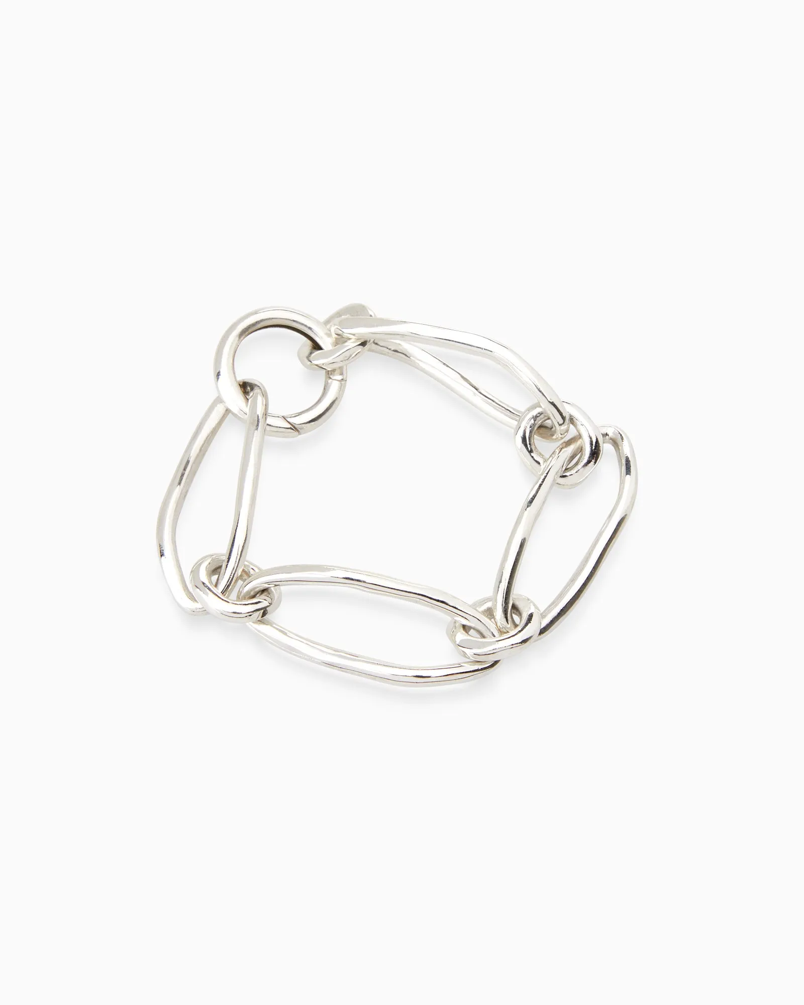 Oval Link Bracelet | Silver
