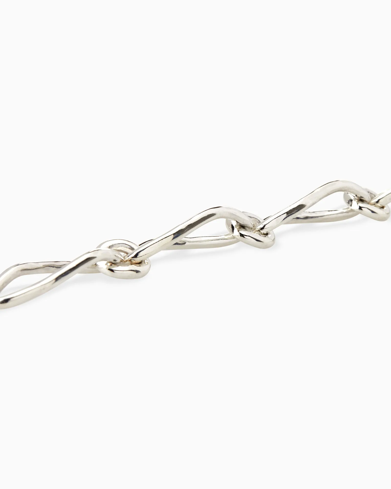 Oval Link Bracelet | Silver