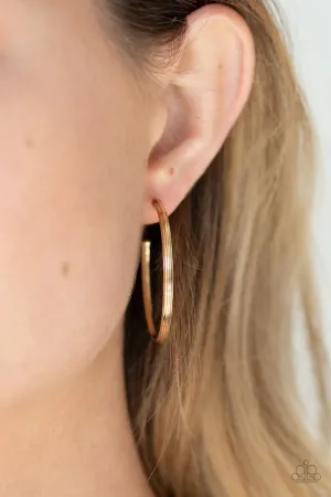 Paparazzi Earring ~ Chic As Can Be - Gold