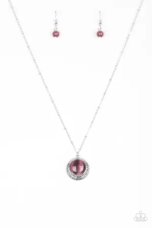 Paparazzi Necklace ~ Dream Girl Glow - Purple