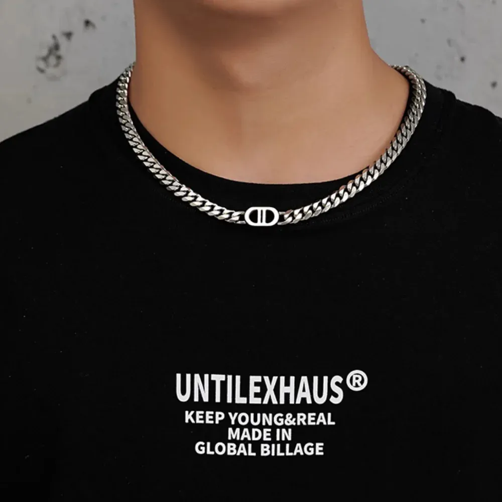 "Pig Nose Titanium Steel" Necklaces