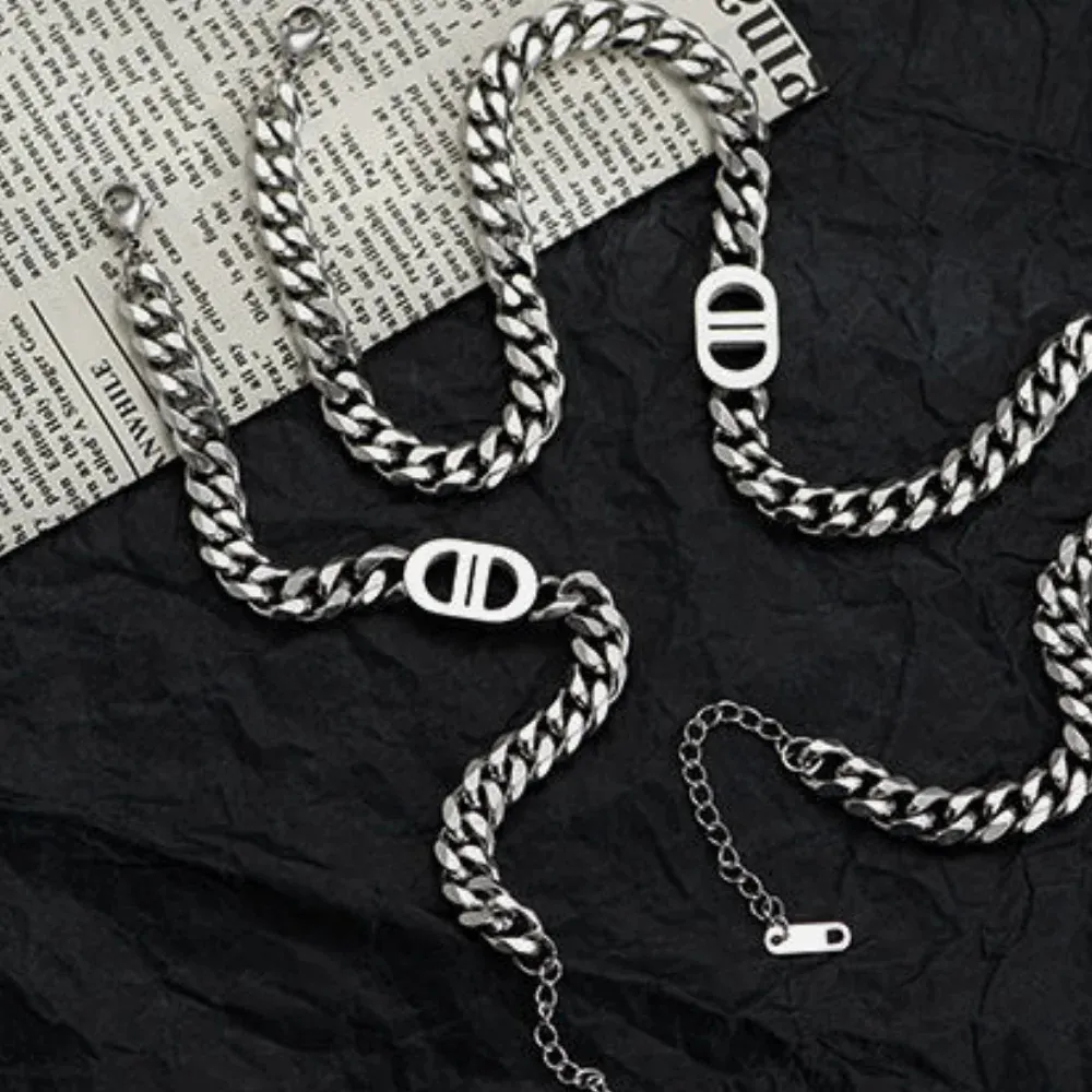 "Pig Nose Titanium Steel" Necklaces