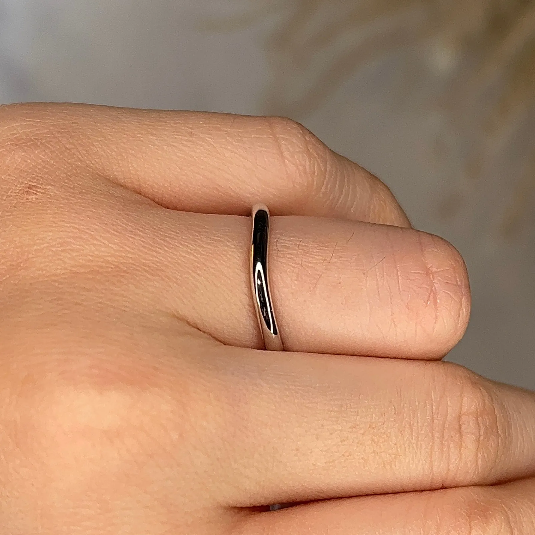 "Thea" Irregular Subtle Shaped Eternity Ring ET37