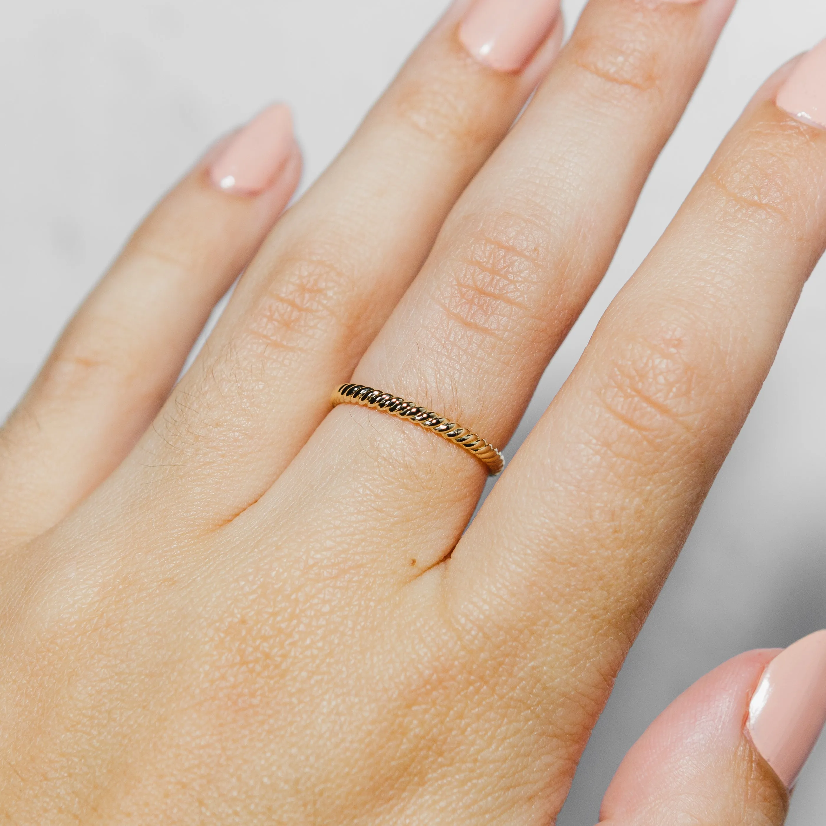 Rope Band in 14k Yellow Gold