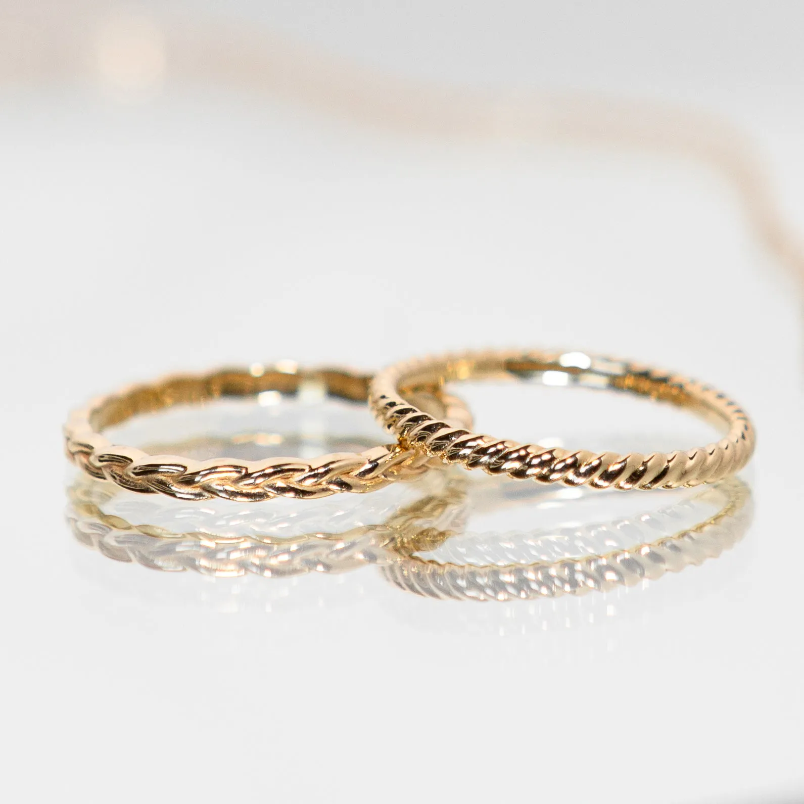 Rope Band in 14k Yellow Gold