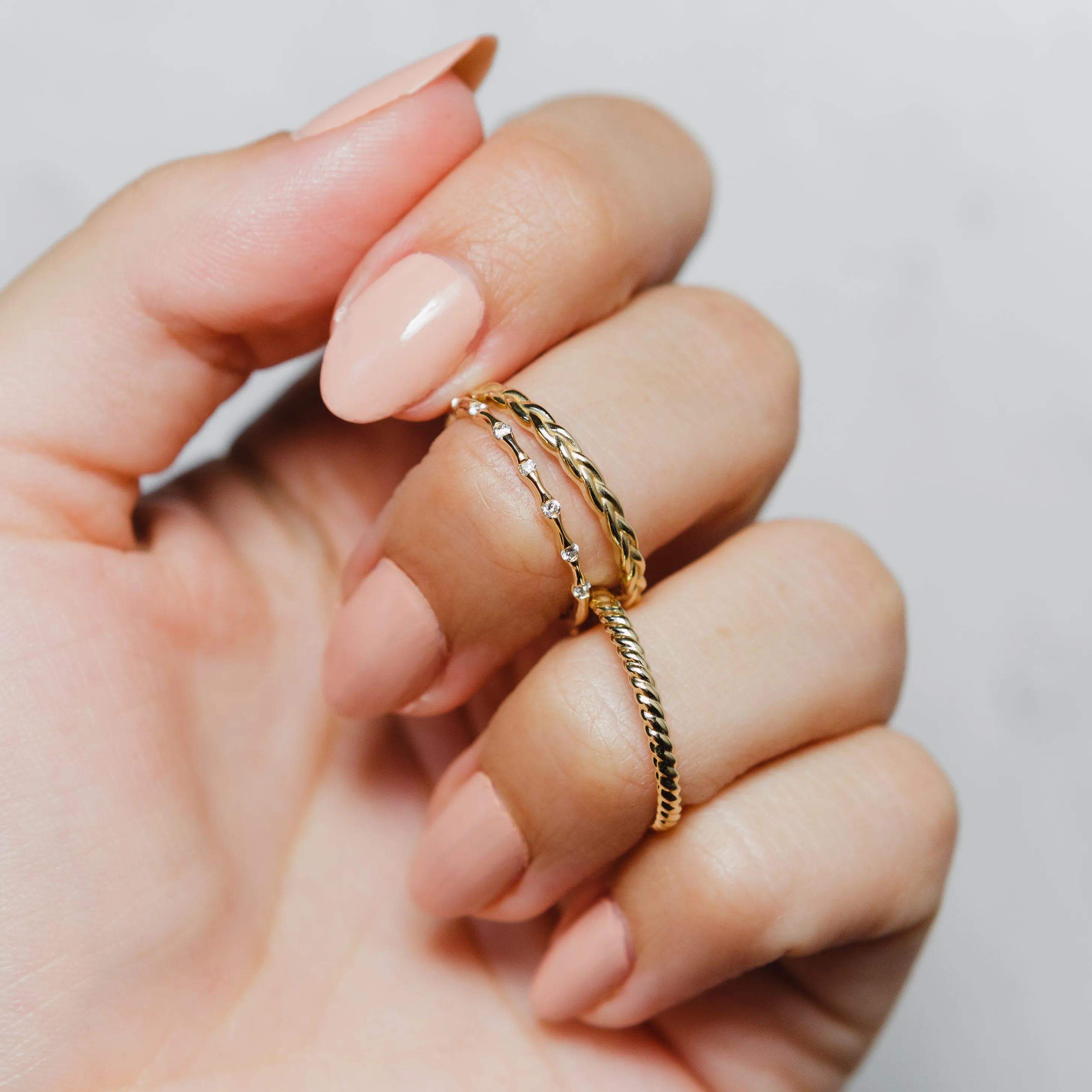 Rope Band in 14k Yellow Gold