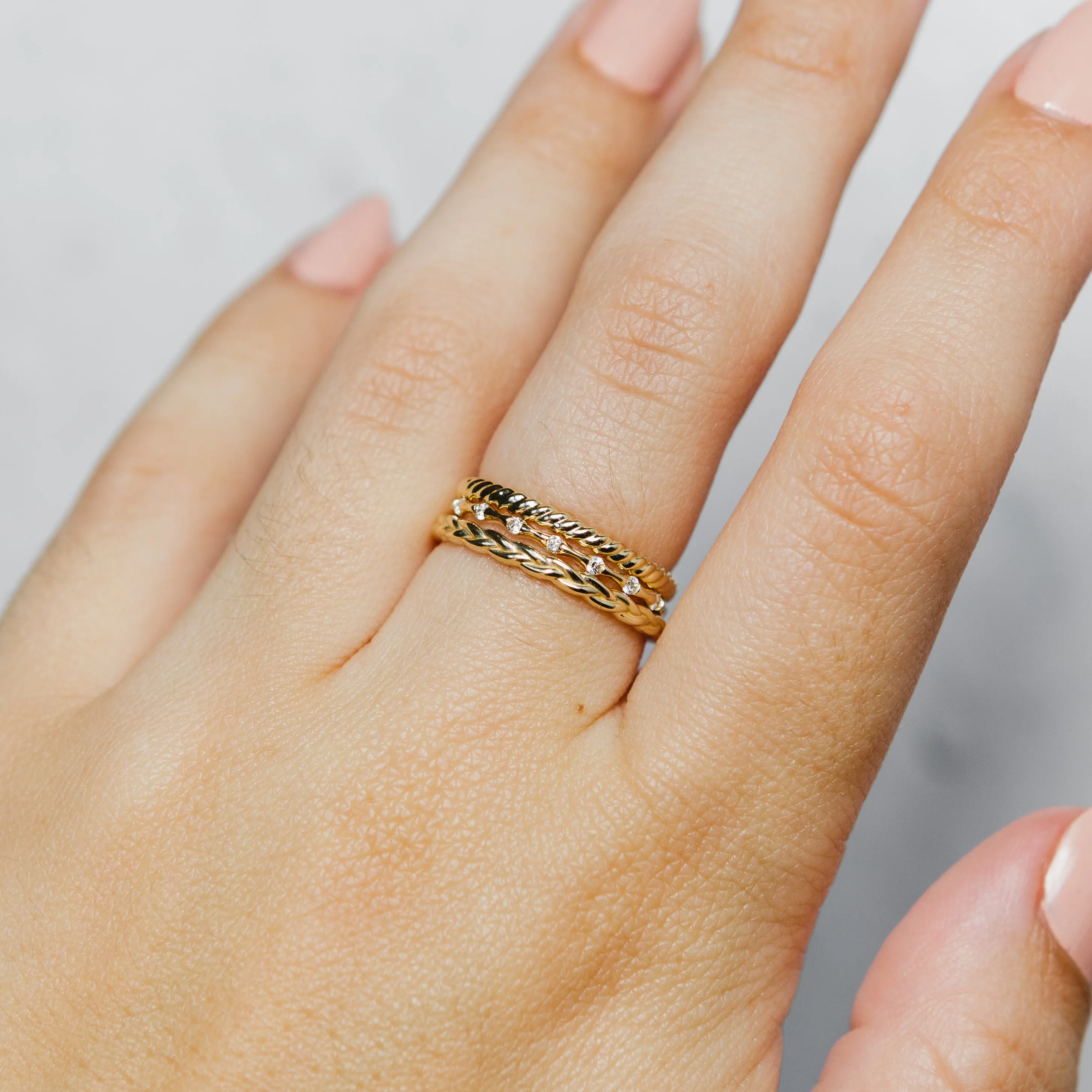 Rope Band in 14k Yellow Gold