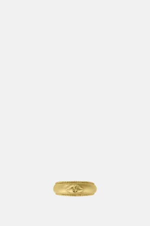 Sense of Taste Lips Bombe Ring Gold