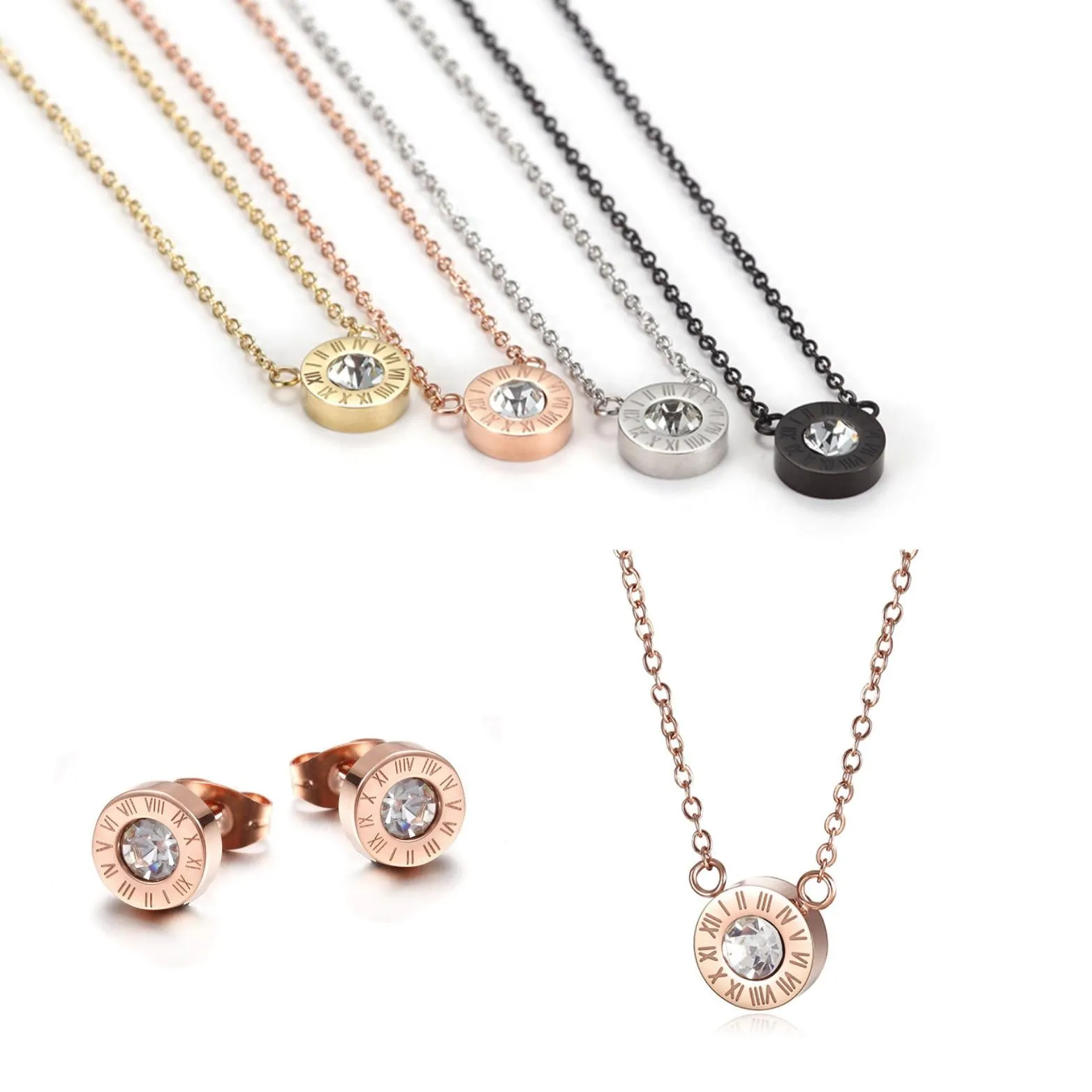 Stainless BU Single CZ Pendant