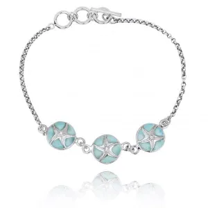 Starfish Bracelet with Larimar