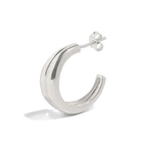 THE HARLOW HOOP MEDIUM - sterling silver