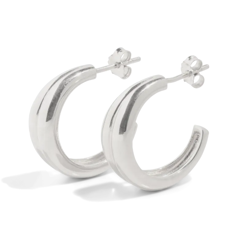 THE HARLOW HOOP MEDIUM - sterling silver